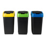 Afvalscheider triple - 3x18 liter - zwart