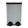 Pedaalemmer duo bin - 2x30 liter - wit