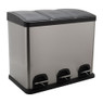 Pedaalemmer 3 vakken - 3x8 liter 
