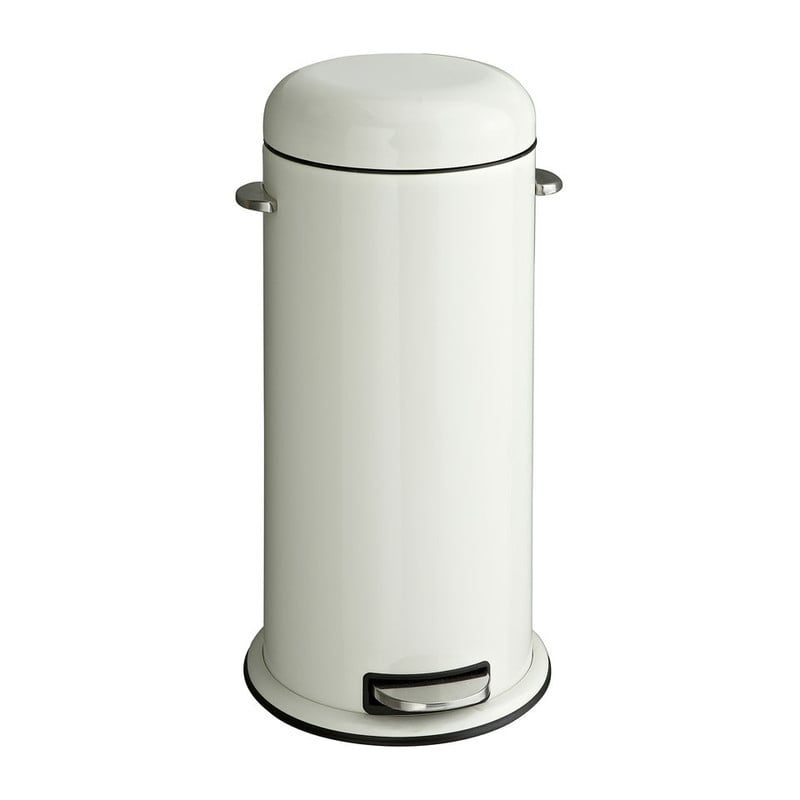 Pedaalemmer retro - 30 liter - crème