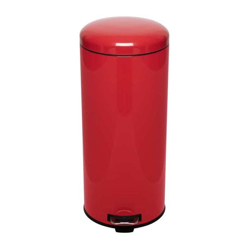 Pedaalemmer XL - 30 liter - rood