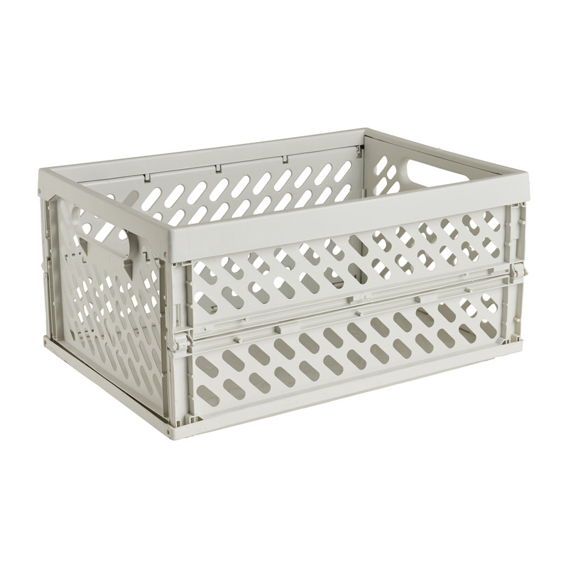 Mini krat opvouwbaar - wit - 34.2x24x16.8 cm 
