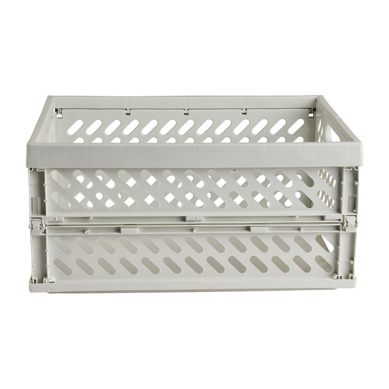 Mini krat opvouwbaar - wit - 34.2x24x16.8 cm 