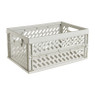 Mini krat opvouwbaar - wit - 34.2x24x16.8 cm 