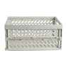 Mini krat opvouwbaar - wit - 34.2x24x16.8 cm 
