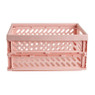 Mini krat opvouwbaar - roze - 34.2x24x16.8 cm 