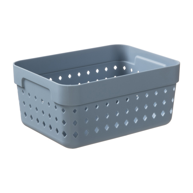 Opbergbak - l - blauw - 15,8x11,8x7,3cm