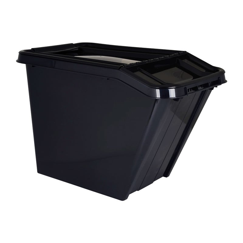 Opbergbox recycle - Zwart - 58 liter