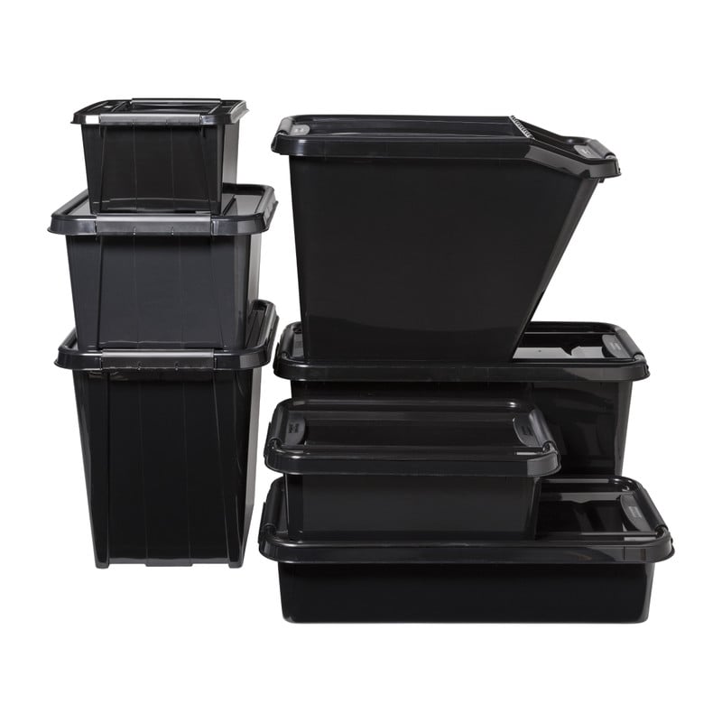 Opbergbox recycle - Zwart - 70 liter