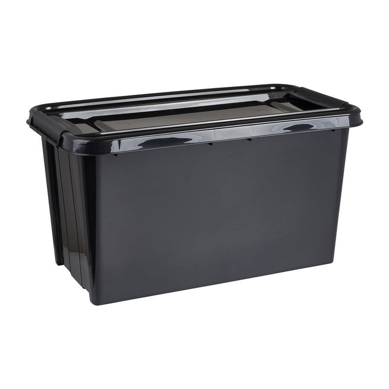 Opbergbox recycle - Zwart - 70 liter