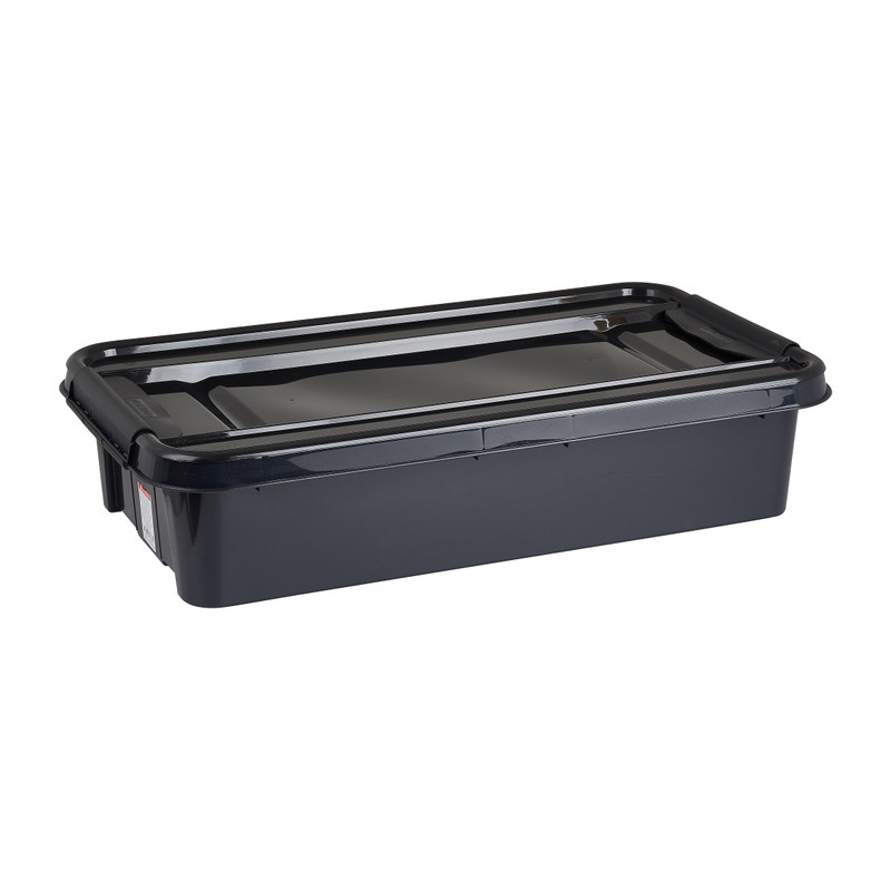 Opbergbox bed recycle - Zwart - 31 liter
