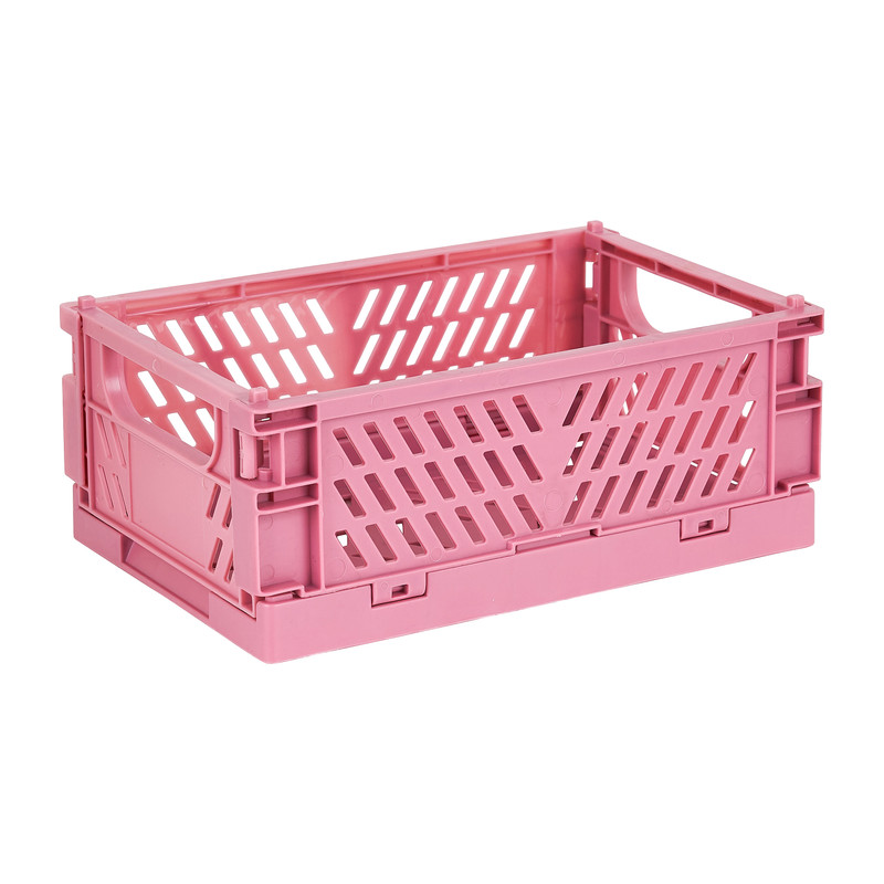 Vouwkrat mini - roze - 14.2x9.4x5.3 cm 