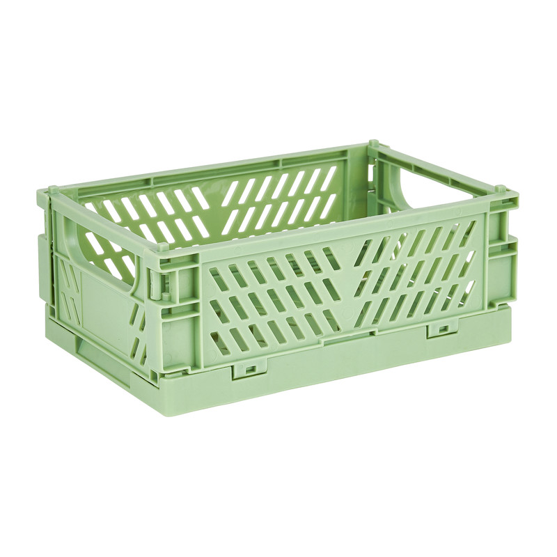 Vouwkrat mini - groen - 14.2x9.4x5.3 cm 