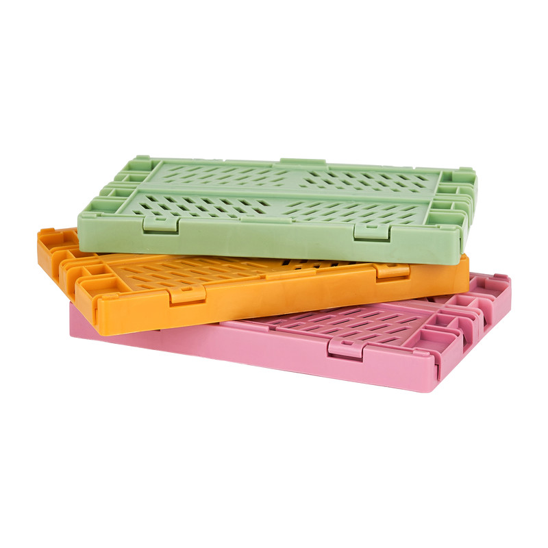 Vouwkrat mini - groen - 14.2x9.4x5.3 cm 