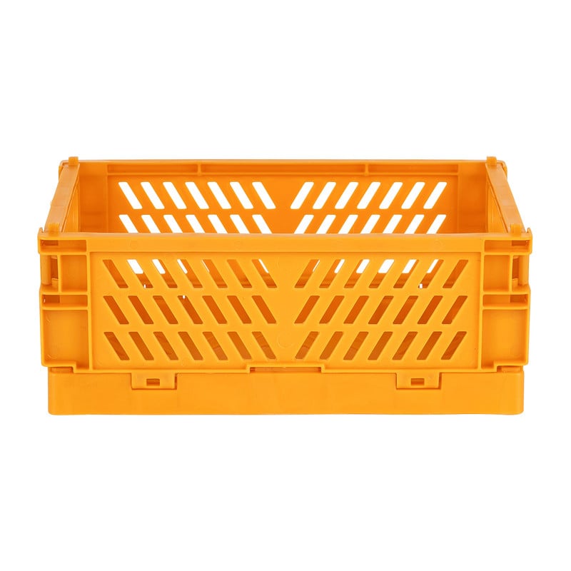 Vouwkrat mini - geel - 14.2x9.4x5.3 cm 