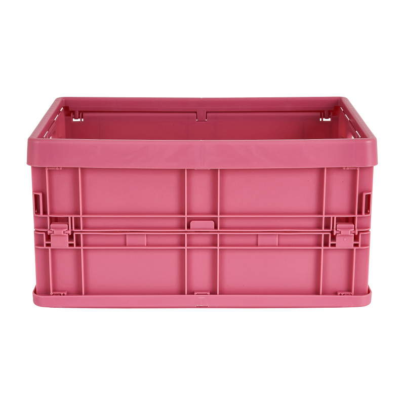 Vouwkrat klein - roze - 23.5x17x12 cm 