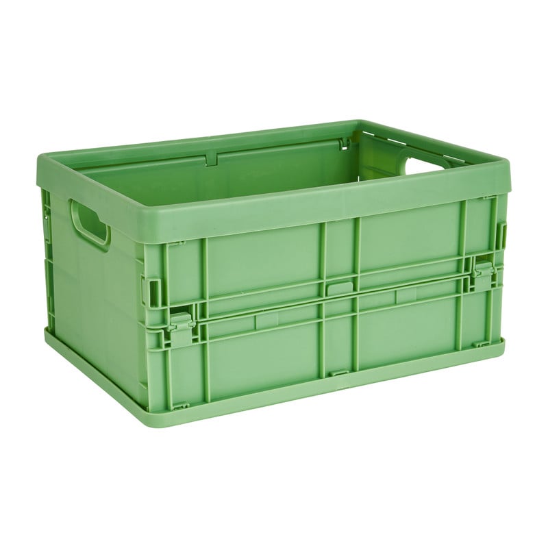 Vouwkrat klein - groen - 23.5x17x12 cm 