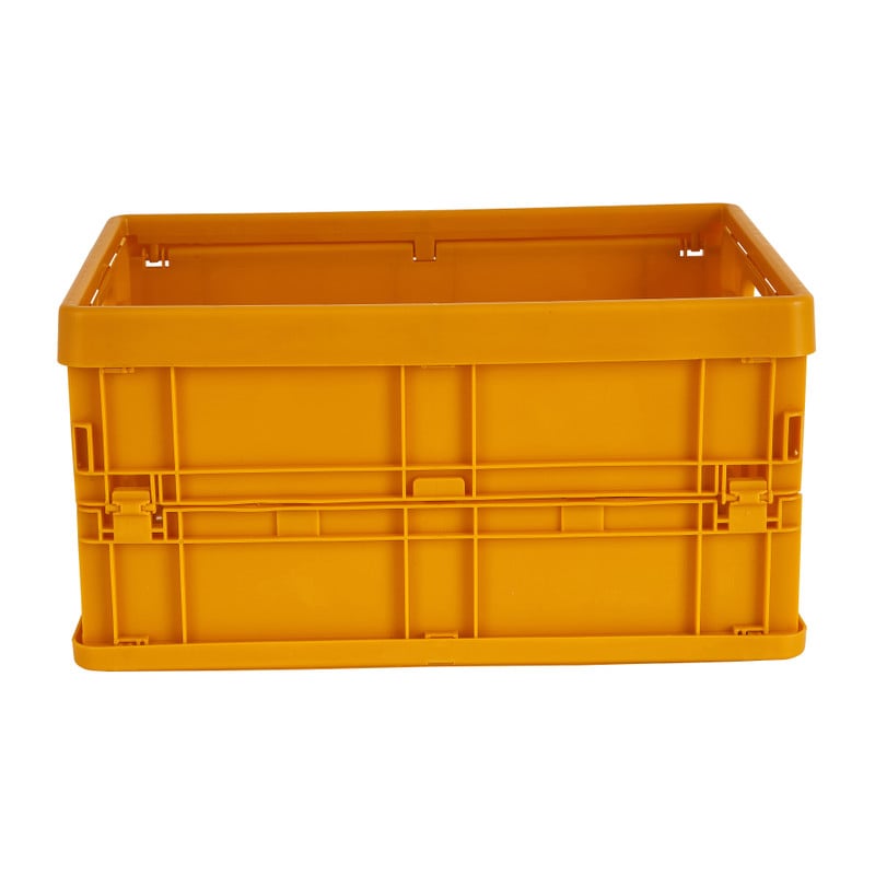 Vouwkrat klein - geel - 23.5x17x12 cm 