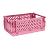 Vouwkrat small - roze - 25.3x16.5x10 cm