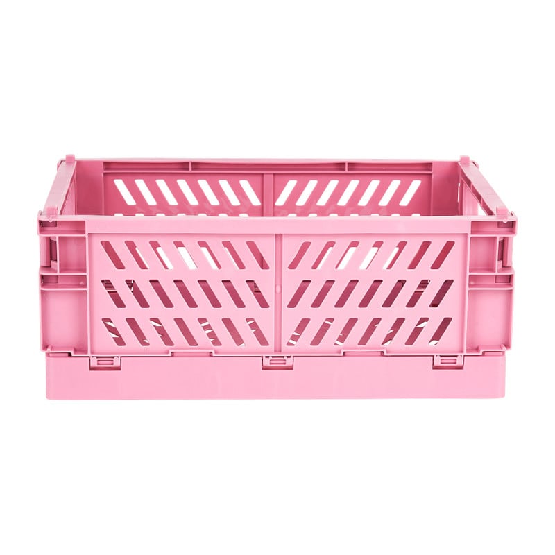 Vouwkrat small - roze - 25.3x16.5x10 cm