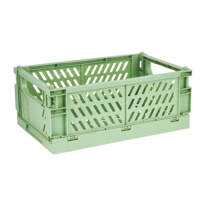 Vouwkrat small - groen - 25.3x16.5x10 cm