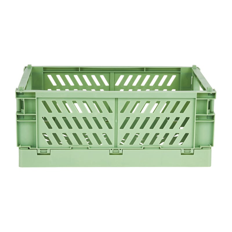 Vouwkrat small - groen - 25.3x16.5x10 cm