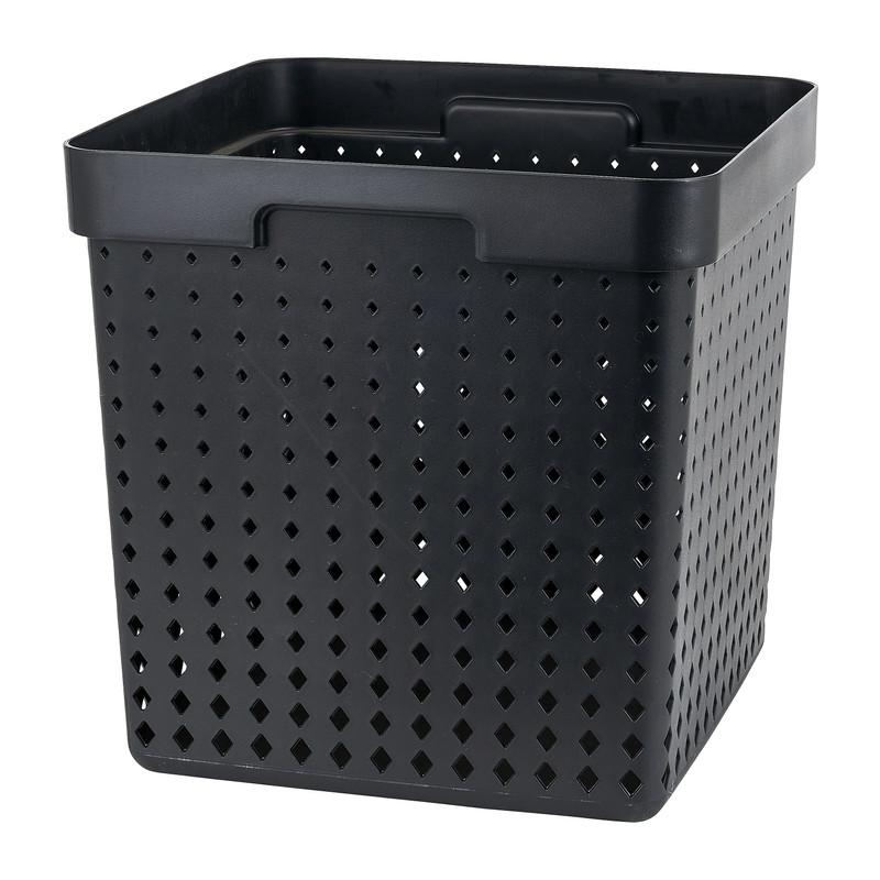 Mand xl - zwart - 29,5x29,5x29,5 cm