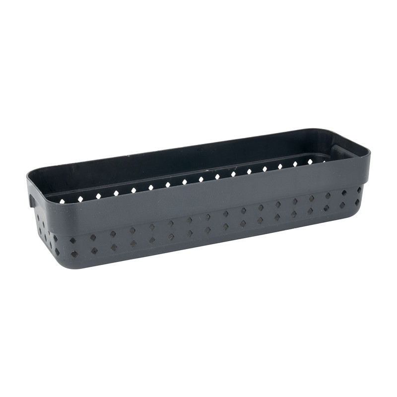 Opbergbakje - m - zwart - 7.8x23.8x5 cm