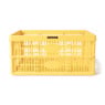 Vouwkrat Xenos - geel - 47.5 x35x22.5 cm 