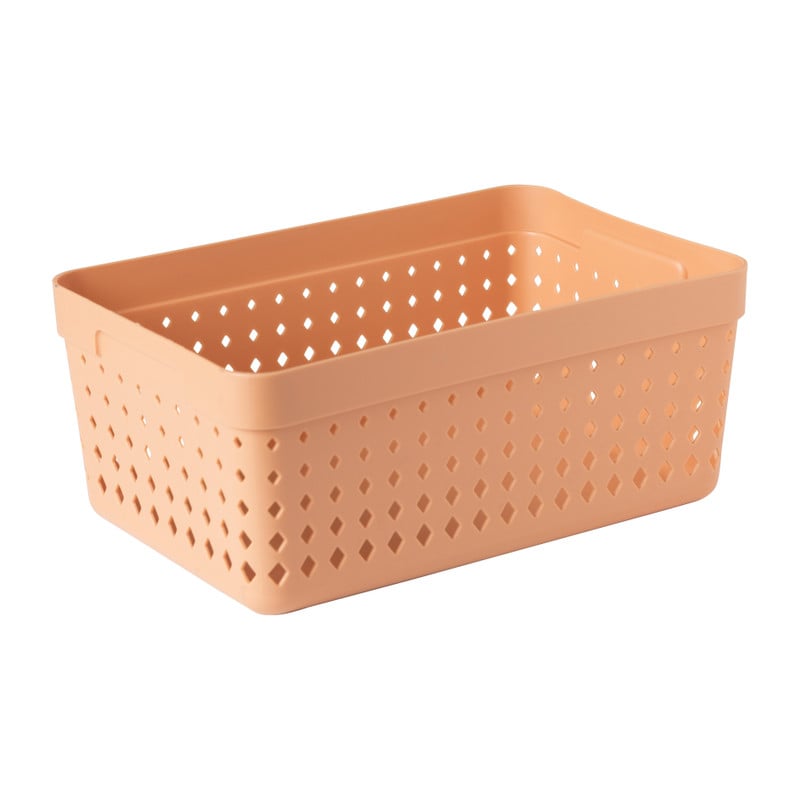 Opbergbak - XL - oranje - 23.8X15.8X10 CM 