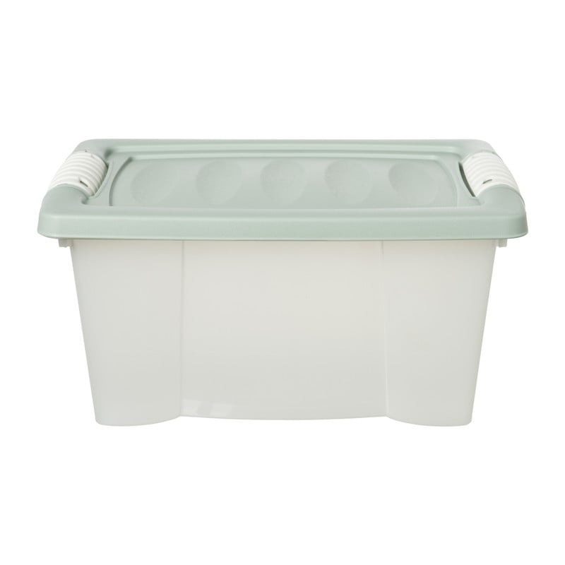 Opbergbox Novi met klemdeksel - groen - 30x20x15 cm