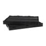 Vouwkrat zwart - set van 2 - 10x25x16.5 cm
