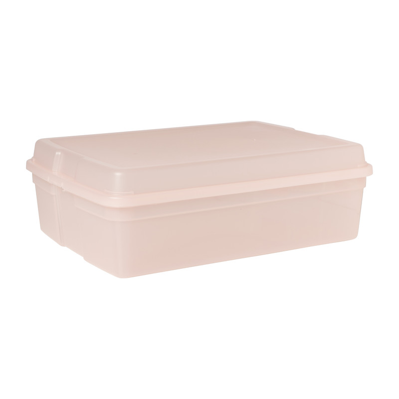 Iris clearbox - 13 liter - roze