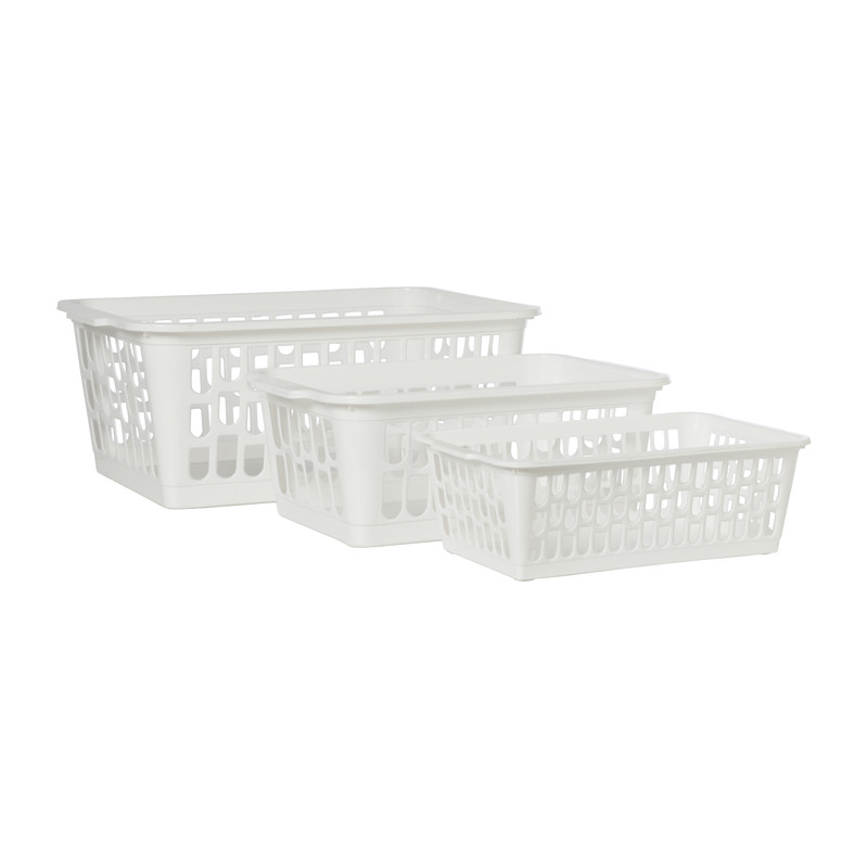 Mandje wit - 14.5x34x24 cm