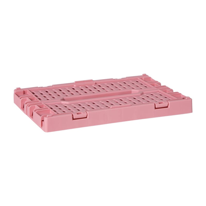 Vouwkrat klein - roze -  6x15x10 cm