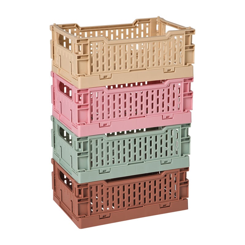 Vouwkrat klein - groen -  6x15x10 cm