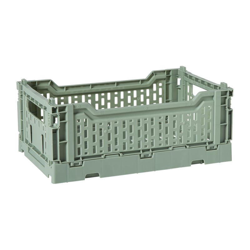 Vouwkrat middel - groen - 10.5x27x17 cm