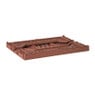 Vouwkrat groot - bruin - 14.5x40x30 cm