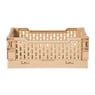 Vouwkrat klein - beige -  6x15x10 cm