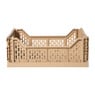 Vouwkrat groot - beige - 14.5x40x30 cm