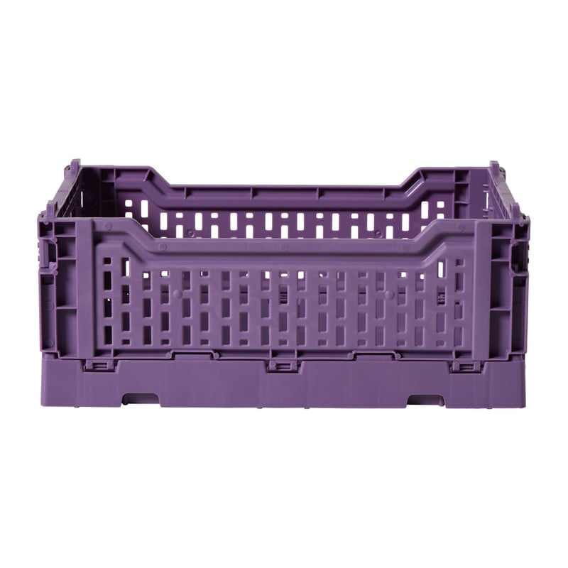 Vouwkrat middel - donkerpaars - 10x27x17 cm