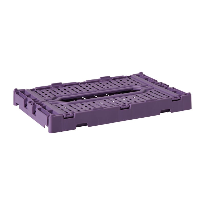 Vouwkrat middel - donkerpaars - 10x27x17 cm