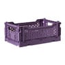 Vouwkrat middel - donkerpaars - 10x27x17 cm