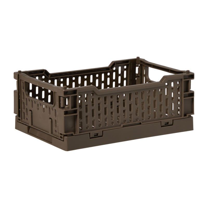 Vouwkrat middel - bruin - 10x27x17 cm