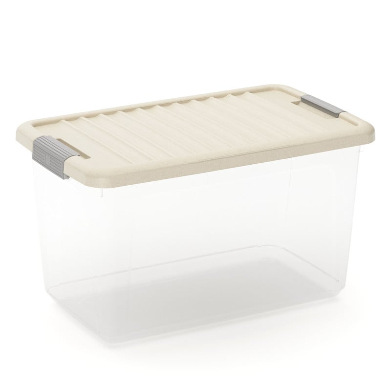 Clipbox 30l deksel - beige - 37.5x25x23 cm