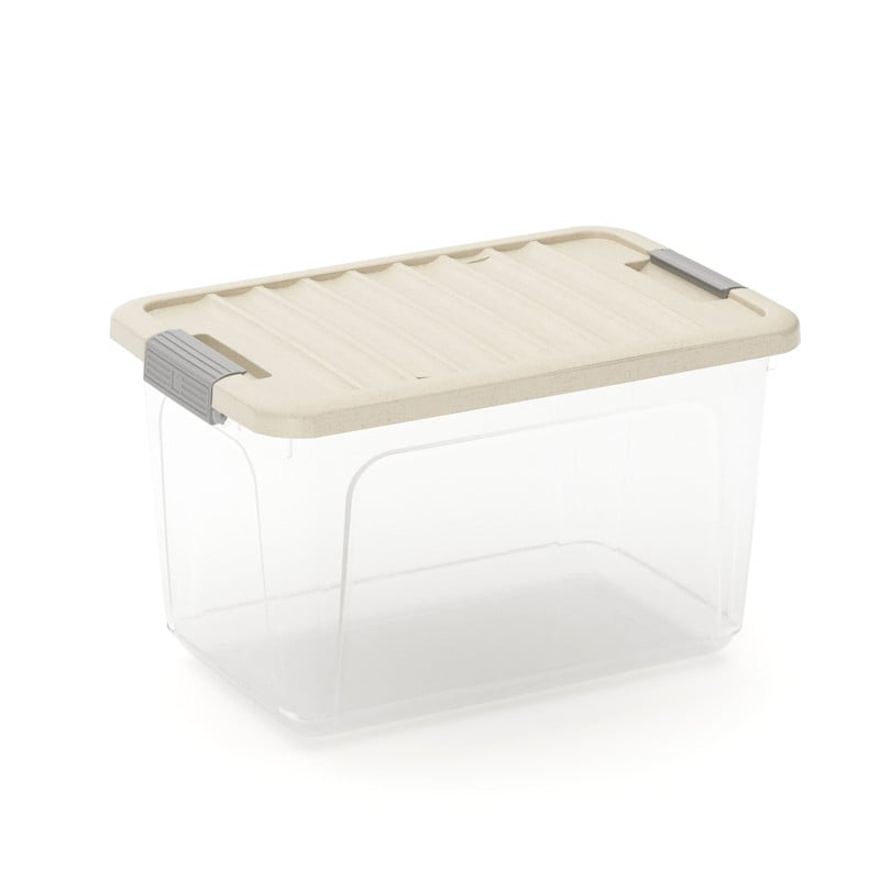 Clipbox 15l deksel - beige - 37.5x25x23 cm