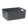 Curver jute opbergmand S - 5 liter - grijs