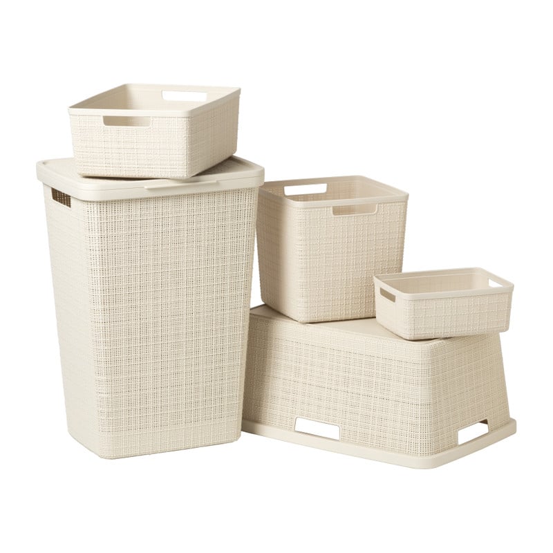 Curver jute opbergmand M - 12 liter - beige