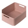 Curver jute opbergmand M - 12 liter - roze
