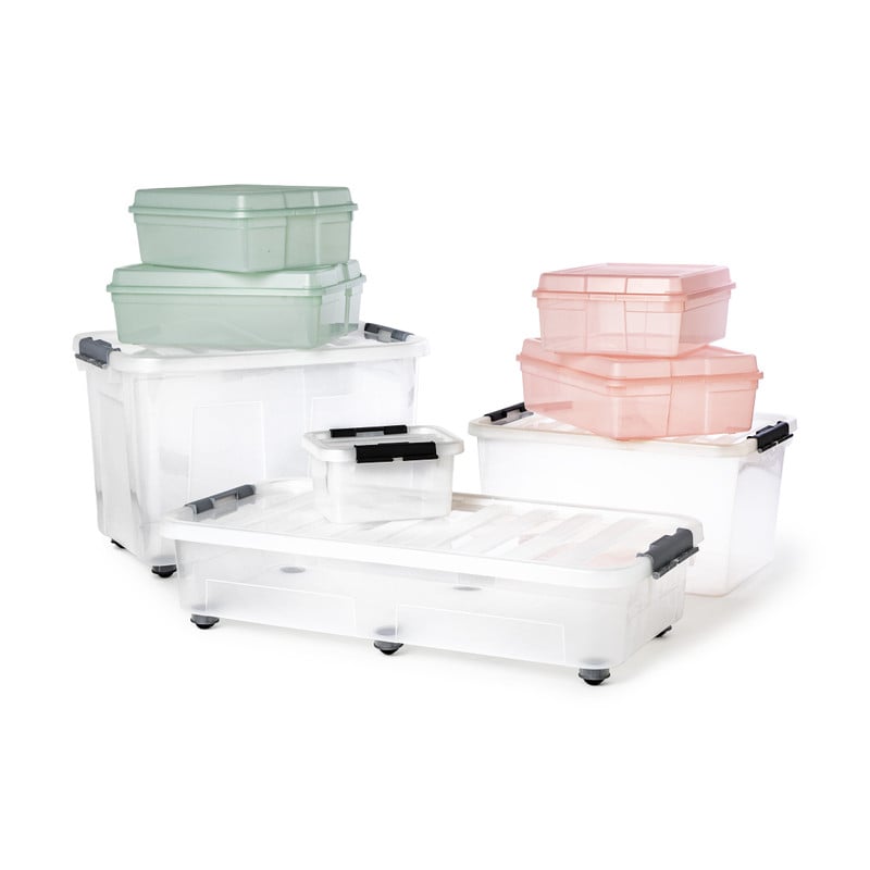 Opbergbox met wieltjes - 75 liter - 40x60x40 cm